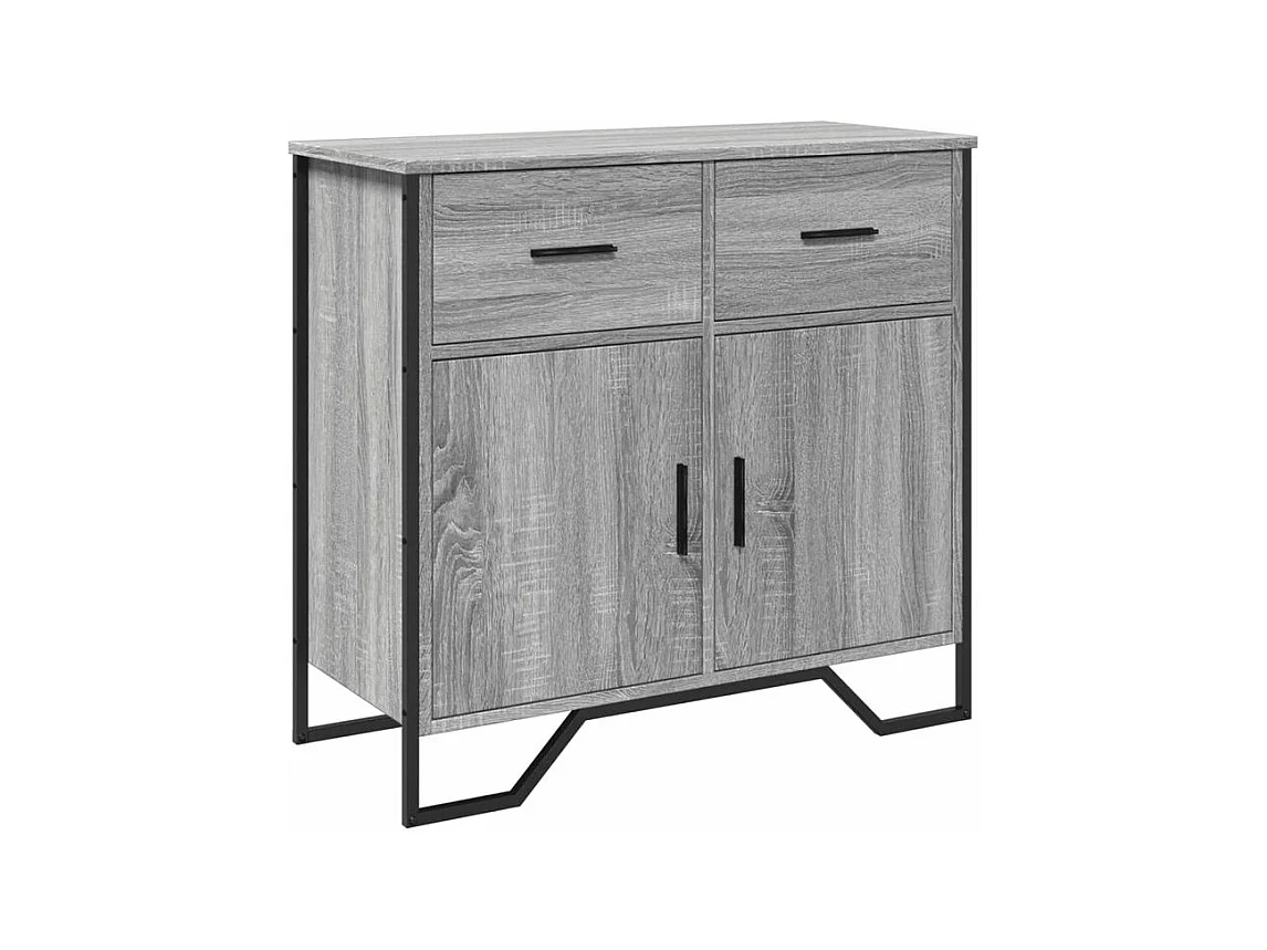 Buffet sonoma gris 79,5x35,5x74,5 bois d'ingénierie