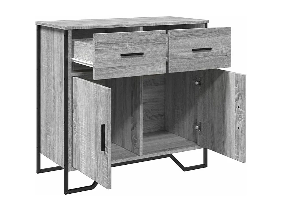 Buffet sonoma gris 79,5x35,5x74,5 bois d'ingénierie