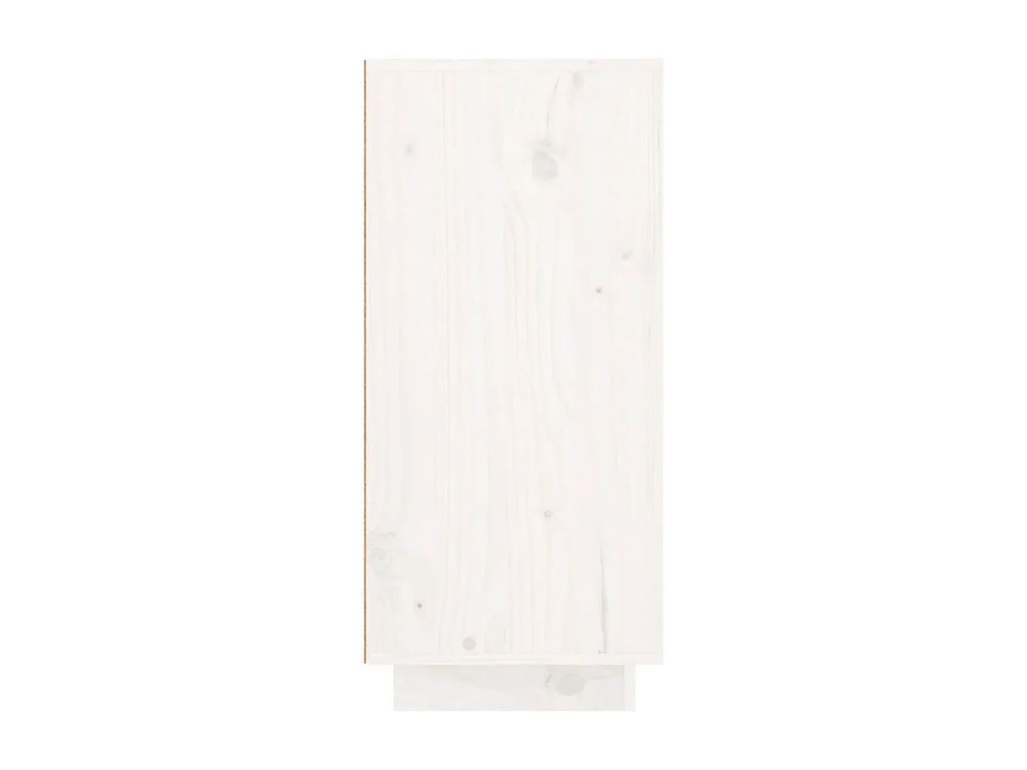 Petit buffet 2 portes 3 tiroirs en bois massif de pin Romane – Style classique et fonctionnel-Couleur Blanc