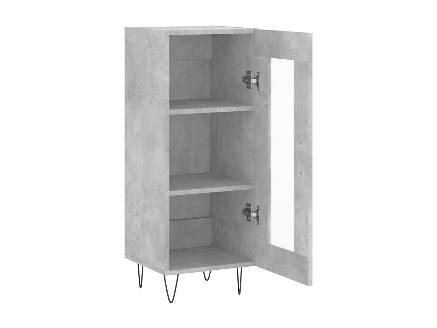 Buffet Gris béton 34,5x34x90 Bois d'ingénierie