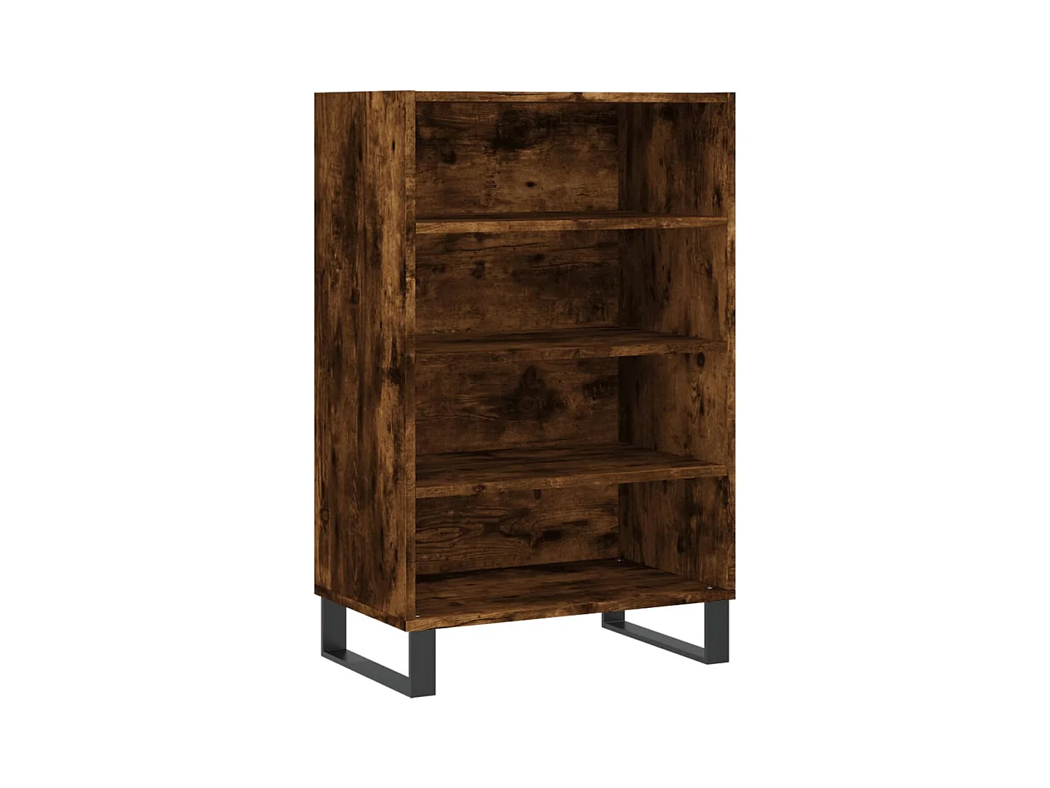 Buffet haut chêne fumé 57x35x90 bois d'ingénierie