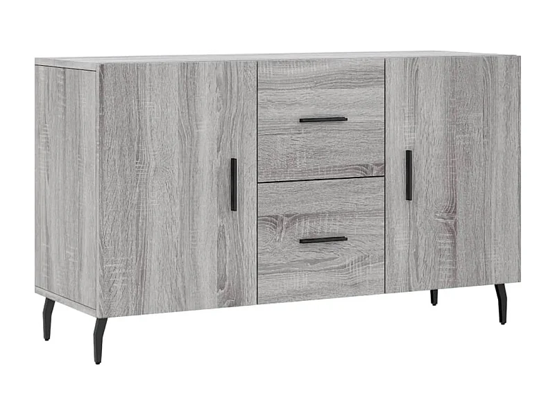 Buffet sonoma gris 100x36x60 bois d'ingénierie