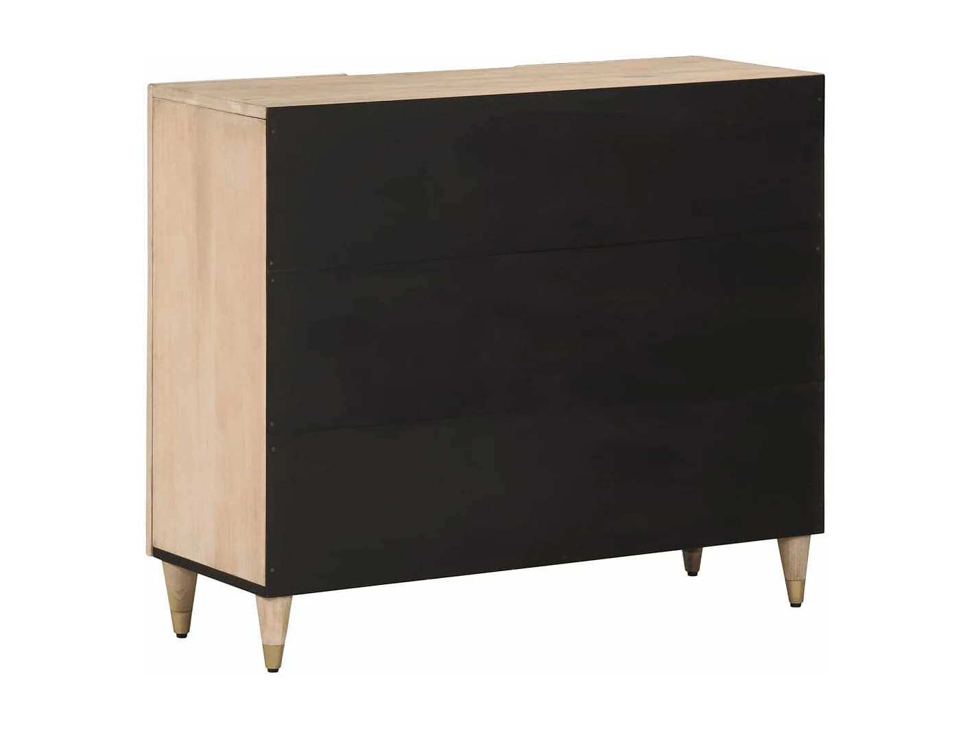 Armoire latérale 90x33x75 bois massif de manguier