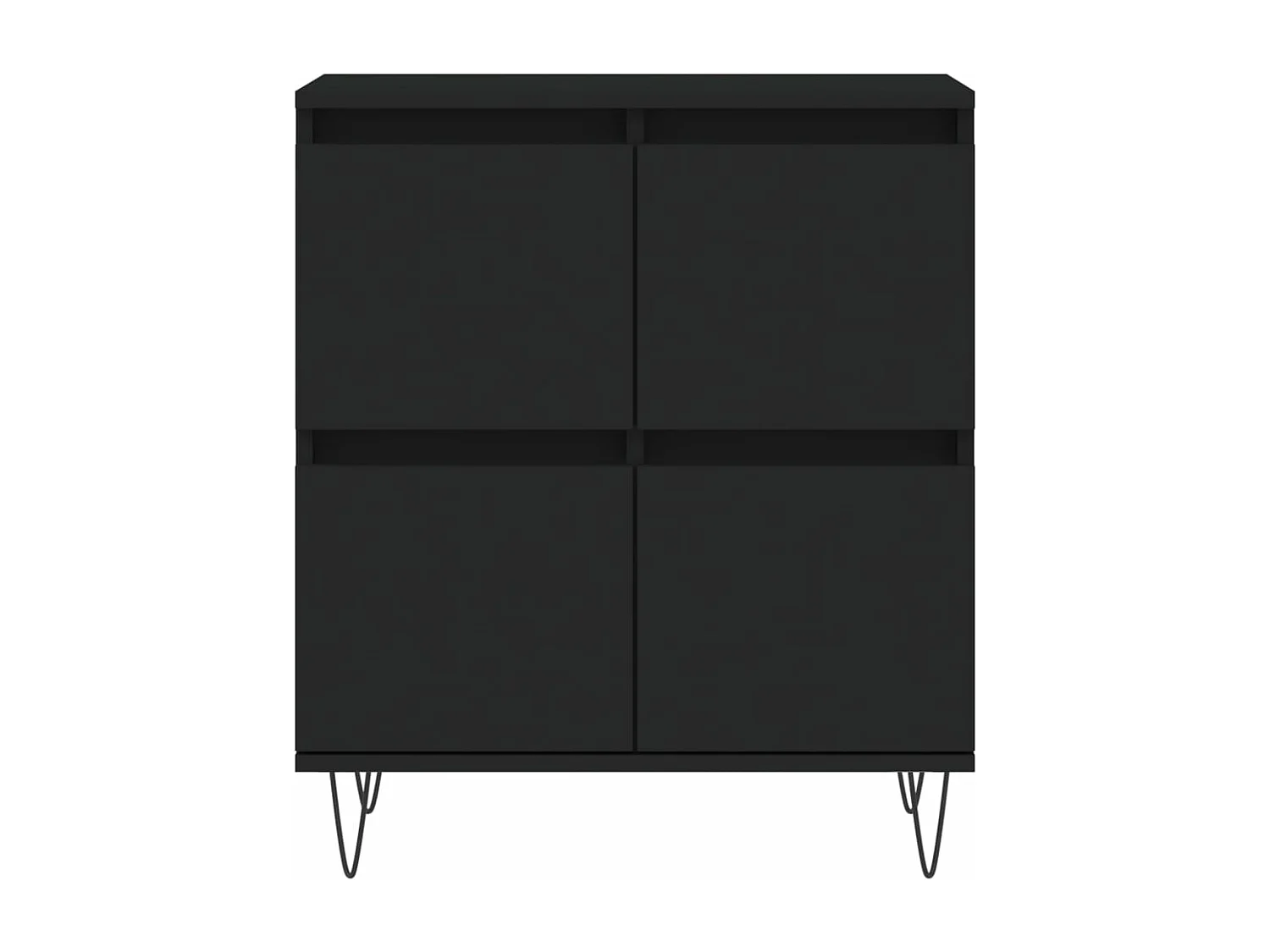 Buffet Noir 60x35x70 Bois d'ingénierie