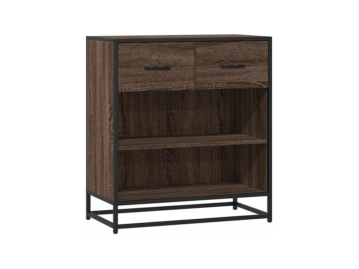 Buffet chêne marron 68x35x76 bois d'ingénierie