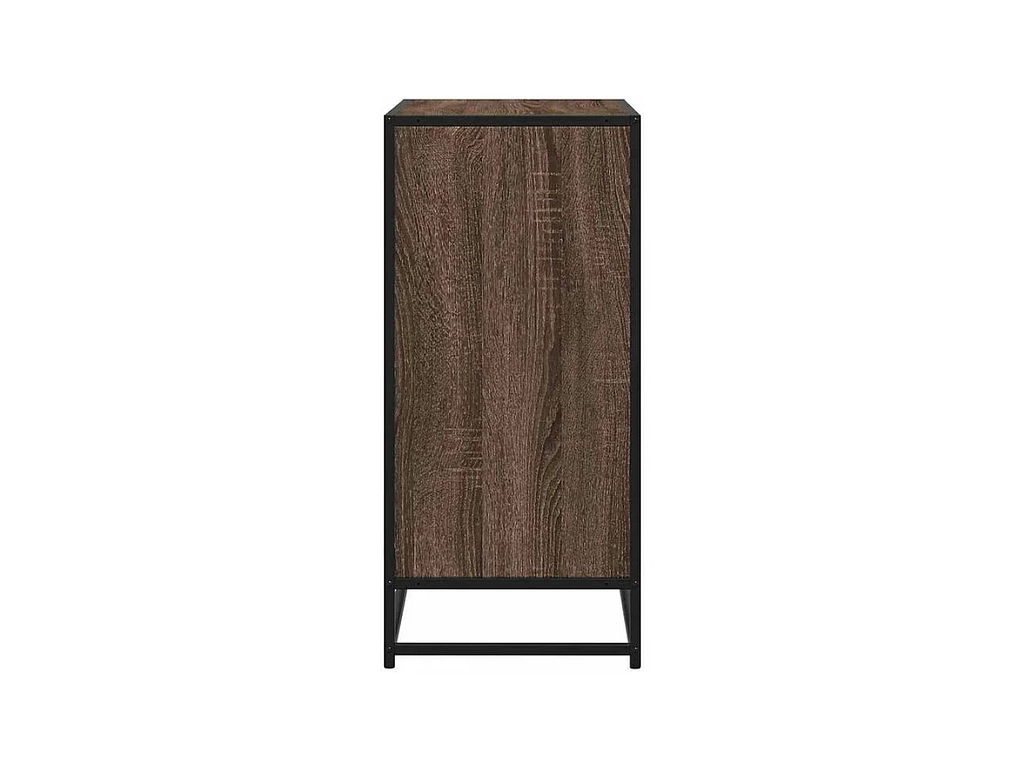 Buffet chêne marron 68x35x76 bois d'ingénierie