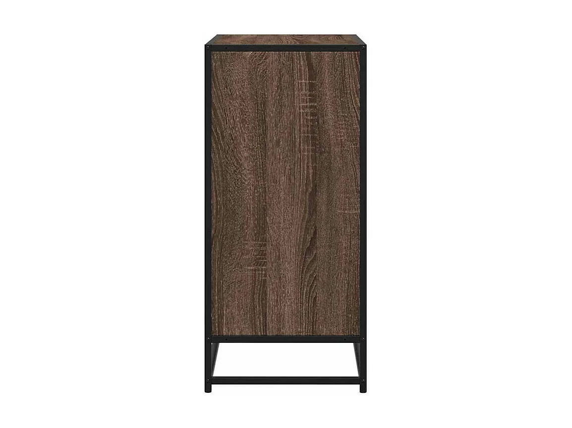 Buffet chêne marron 68x35x76 bois d'ingénierie