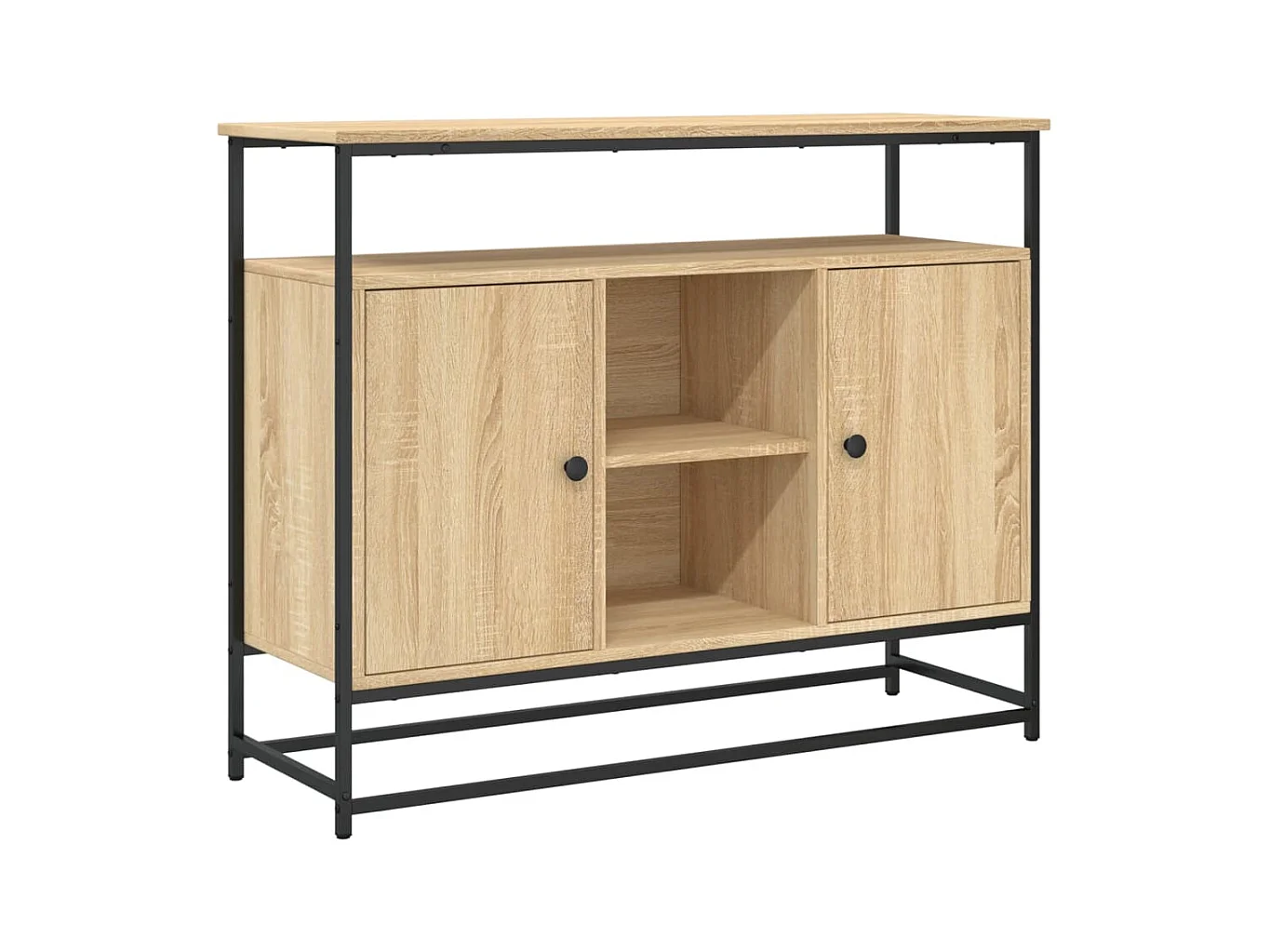 Buffet chêne sonoma 100x35x80 bois d'ingénierie