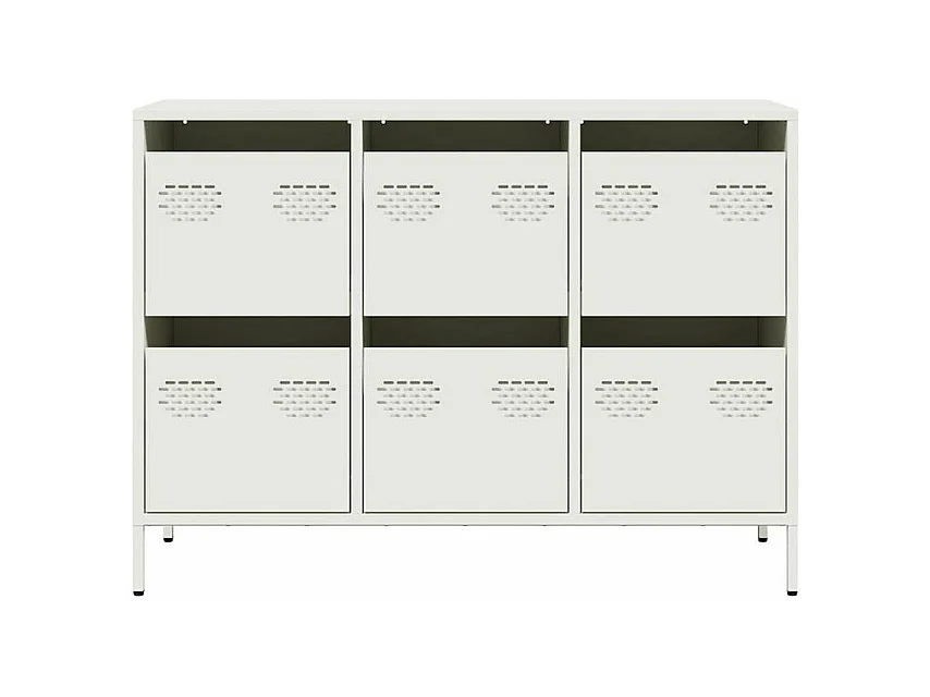 Buffet blanc 101,5x39x73,5 acier laminé à froid