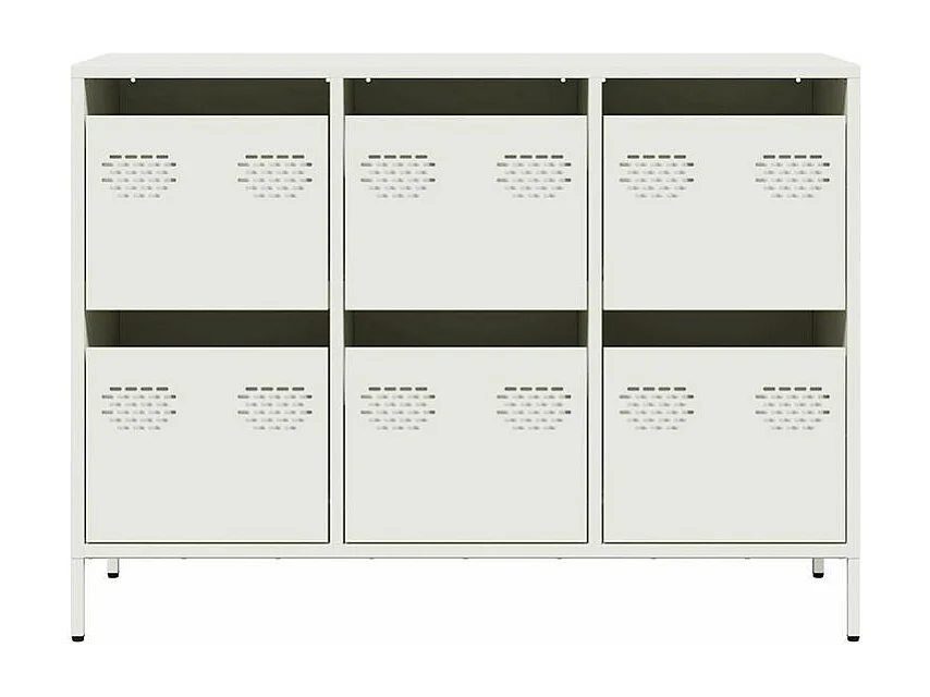 Buffet blanc 101,5x39x73,5 acier laminé à froid