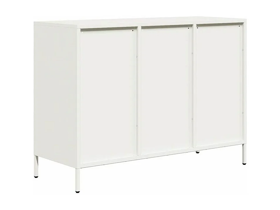 Buffet blanc 101,5x39x73,5 acier laminé à froid