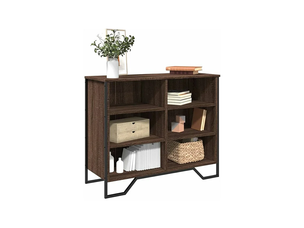 Buffet chêne marron 91x35,5x74,5 bois d'ingénierie