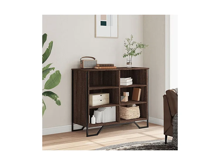 Buffet chêne marron 91x35,5x74,5 bois d'ingénierie