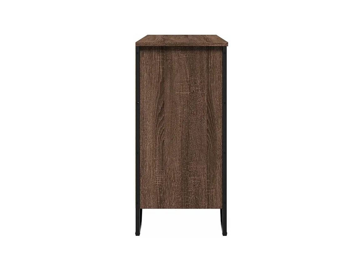 Buffet chêne marron 91x35,5x74,5 bois d'ingénierie