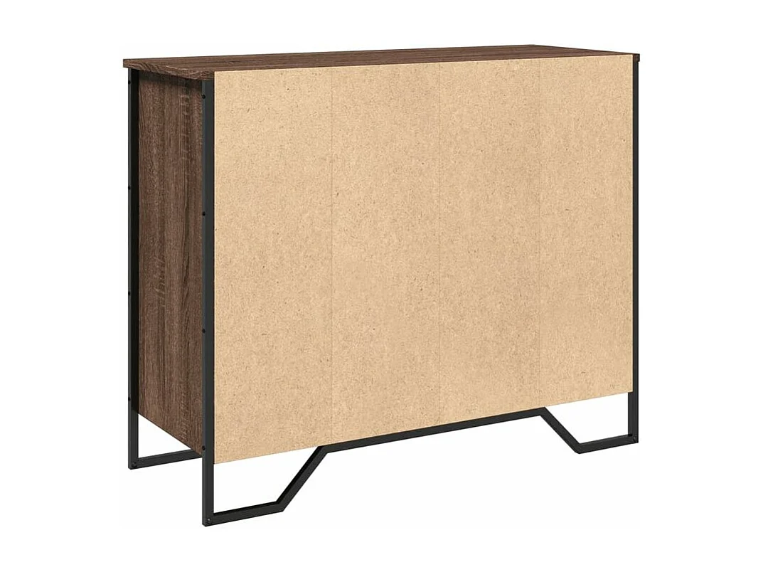 Buffet chêne marron 91x35,5x74,5 bois d'ingénierie