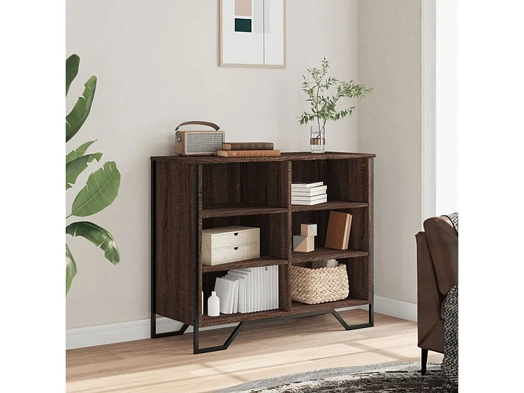 Buffet chêne marron 91x35,5x74,5 bois d'ingénierie