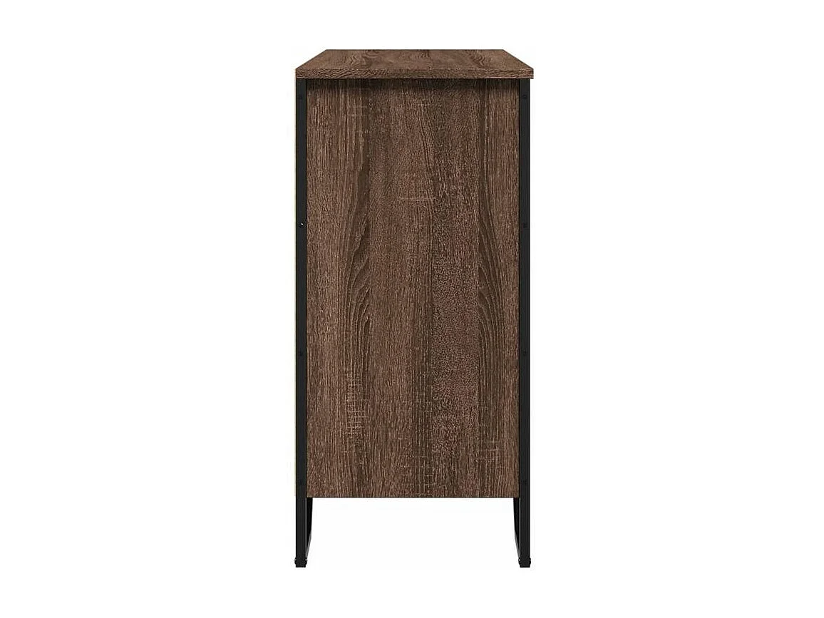 Buffet chêne marron 91x35,5x74,5 bois d'ingénierie