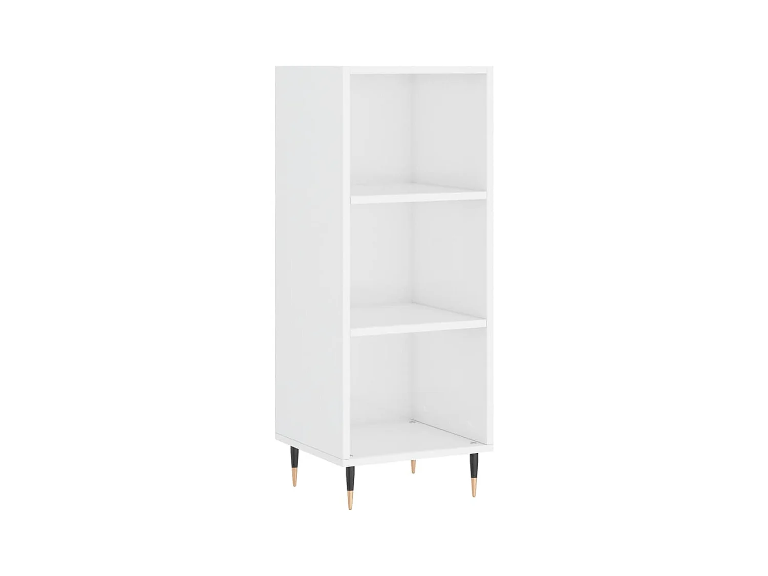 Buffet blanc brillant 34,5x32,5x90 bois d'ingénierie