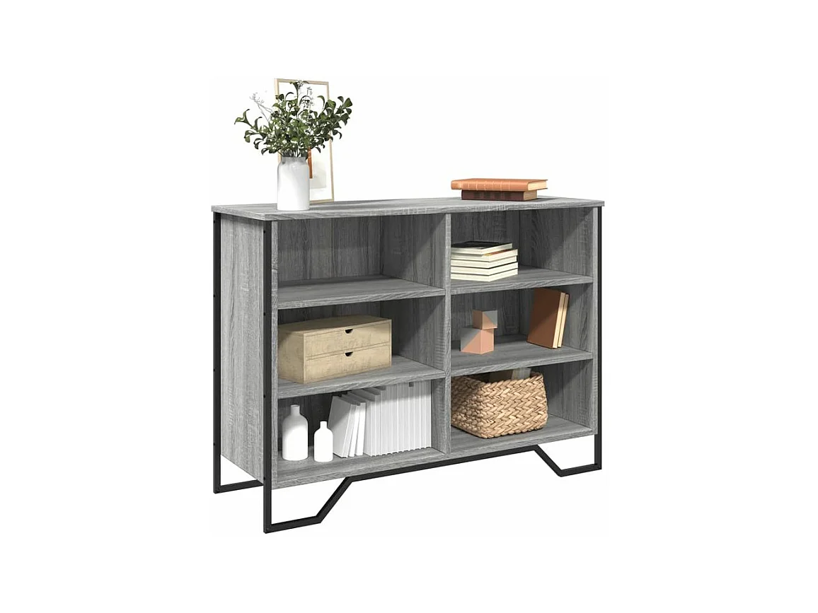 Buffet sonoma gris 101x35,5x74,5 bois d'ingénierie