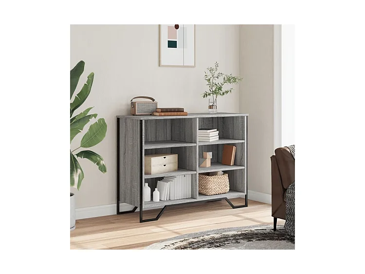 Buffet sonoma gris 101x35,5x74,5 bois d'ingénierie