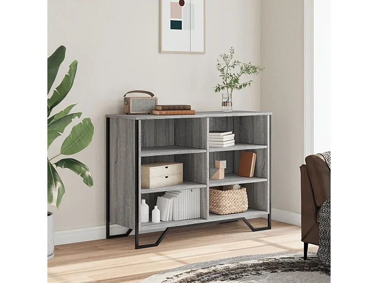 Buffet sonoma gris 101x35,5x74,5 bois d'ingénierie