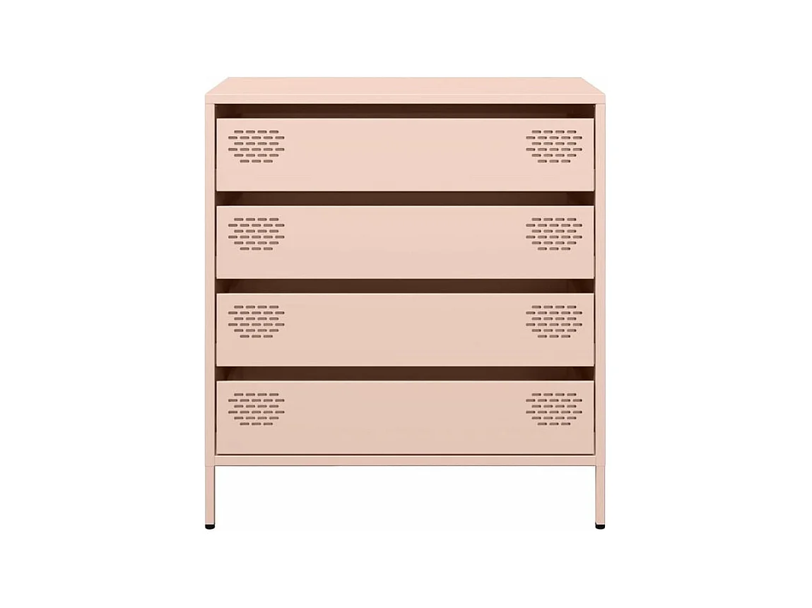 Buffet rose 68x39x73,5 acier laminé à froid