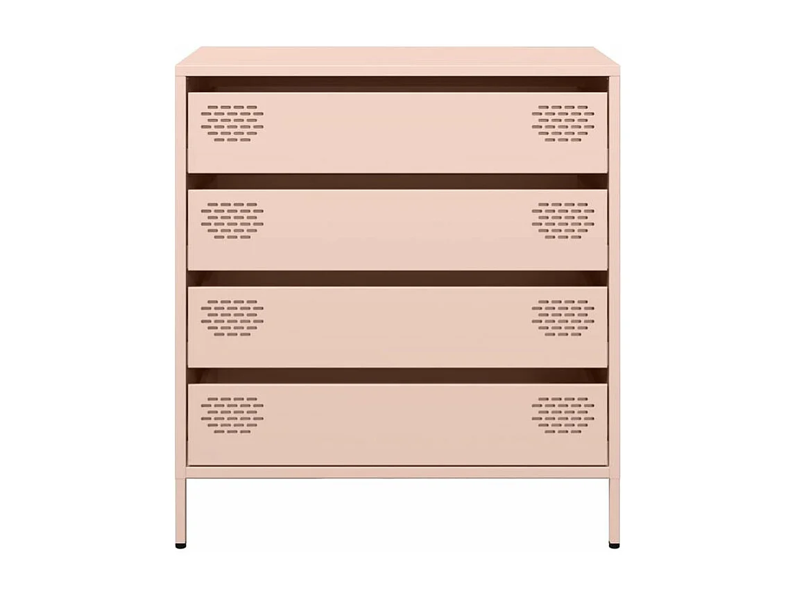 Buffet rose 68x39x73,5 acier laminé à froid