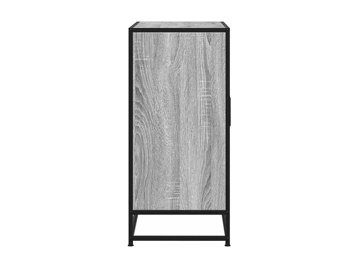 Buffet sonoma gris 68x35x76 bois d'ingénierie et métal