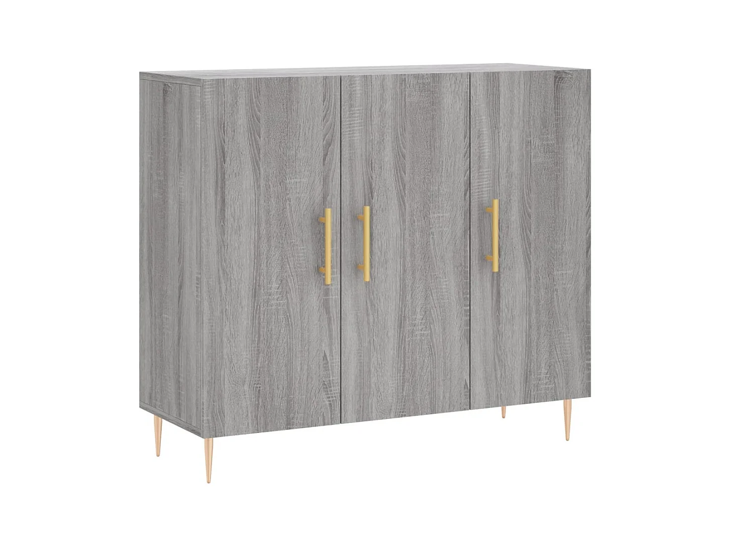 Buffet sonoma gris 90x34x80 bois d'ingénierie