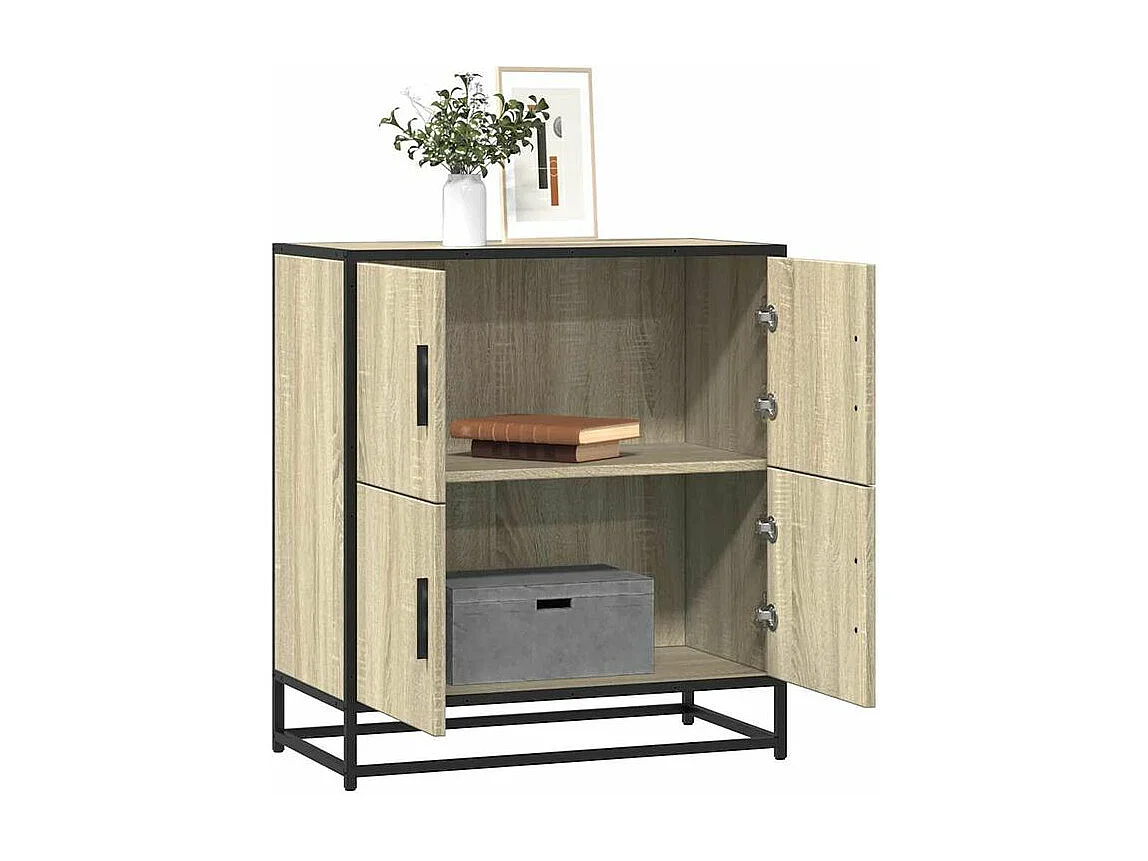 Buffet chêne sonoma 68x35x76 bois d'ingénierie