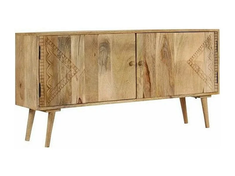 Buffet 2 portes manguier massif clair Sopra