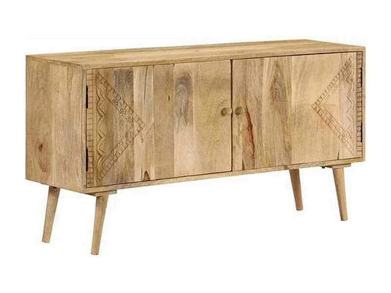 Buffet 2 portes manguier massif clair Sopra