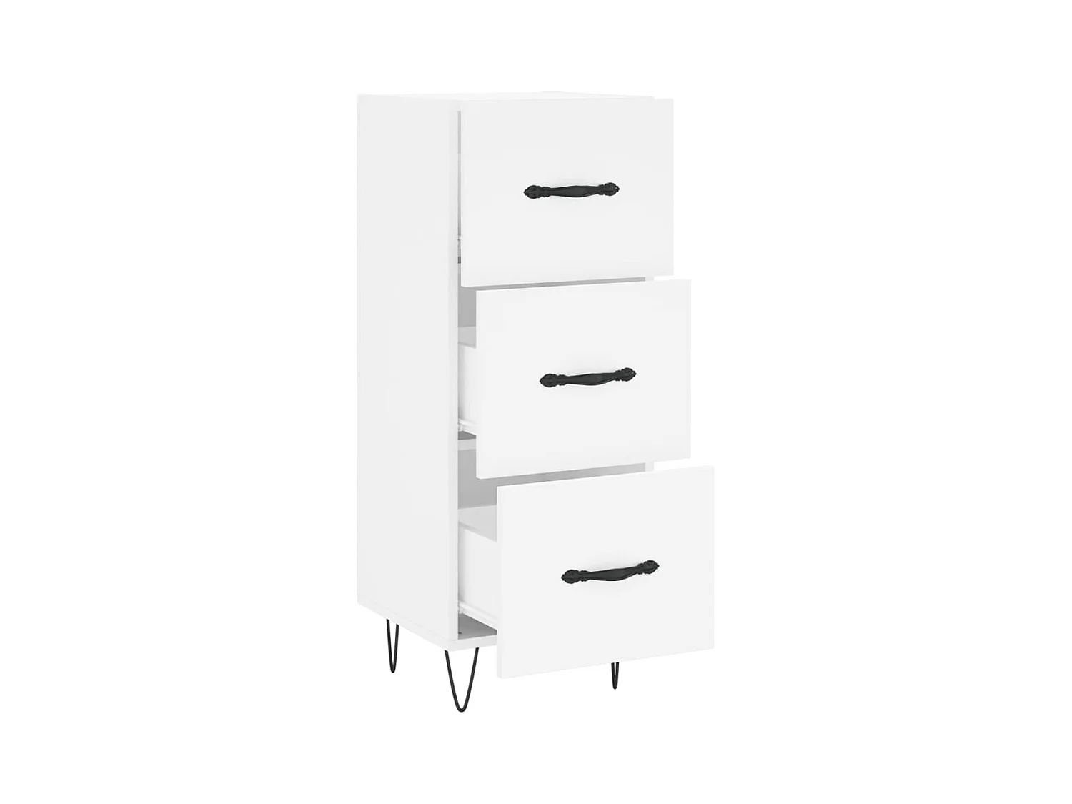 Buffet blanc 34,5x34x90 bois d'ingénierie