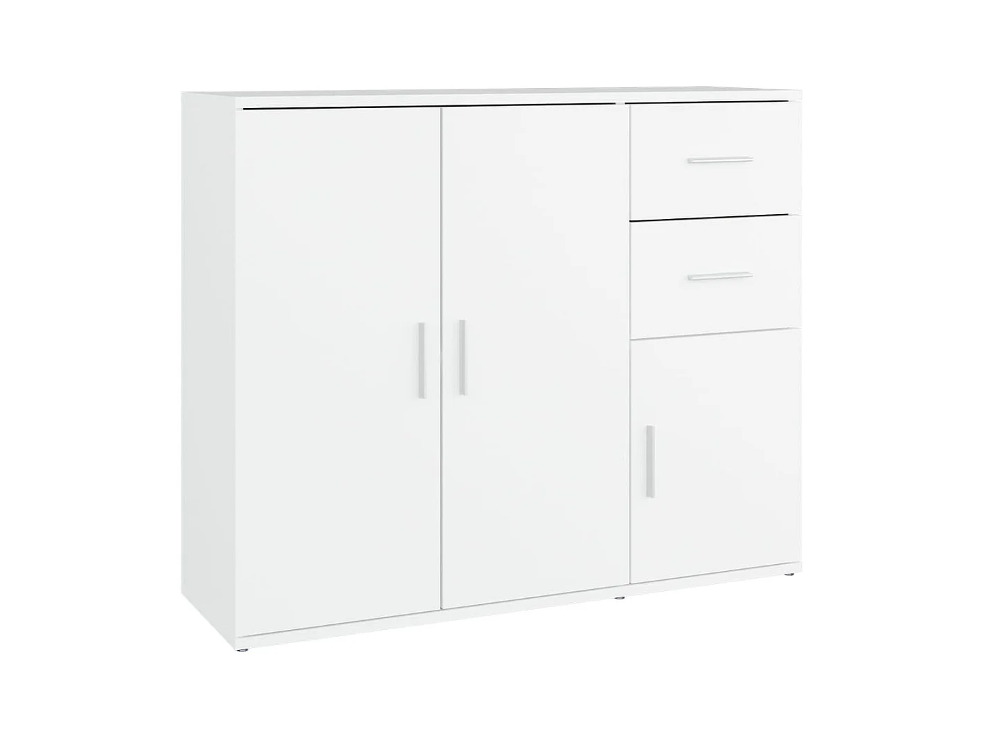 Buffet Blanc 91x29,5x75 Bois d'ingénierie