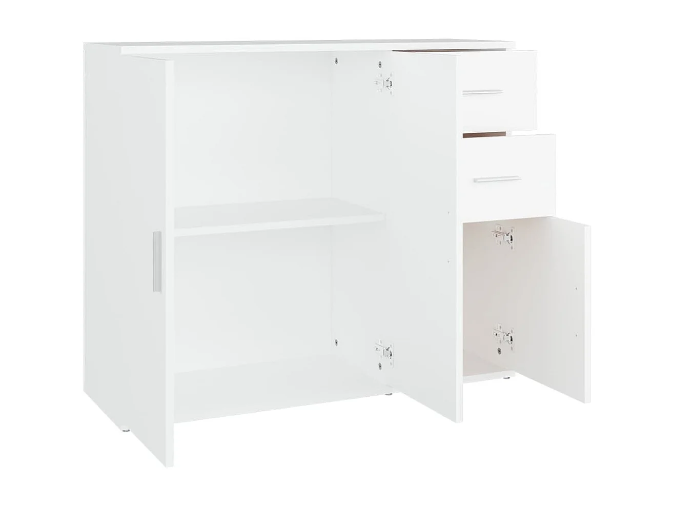 Buffet Blanc 91x29,5x75 Bois d'ingénierie