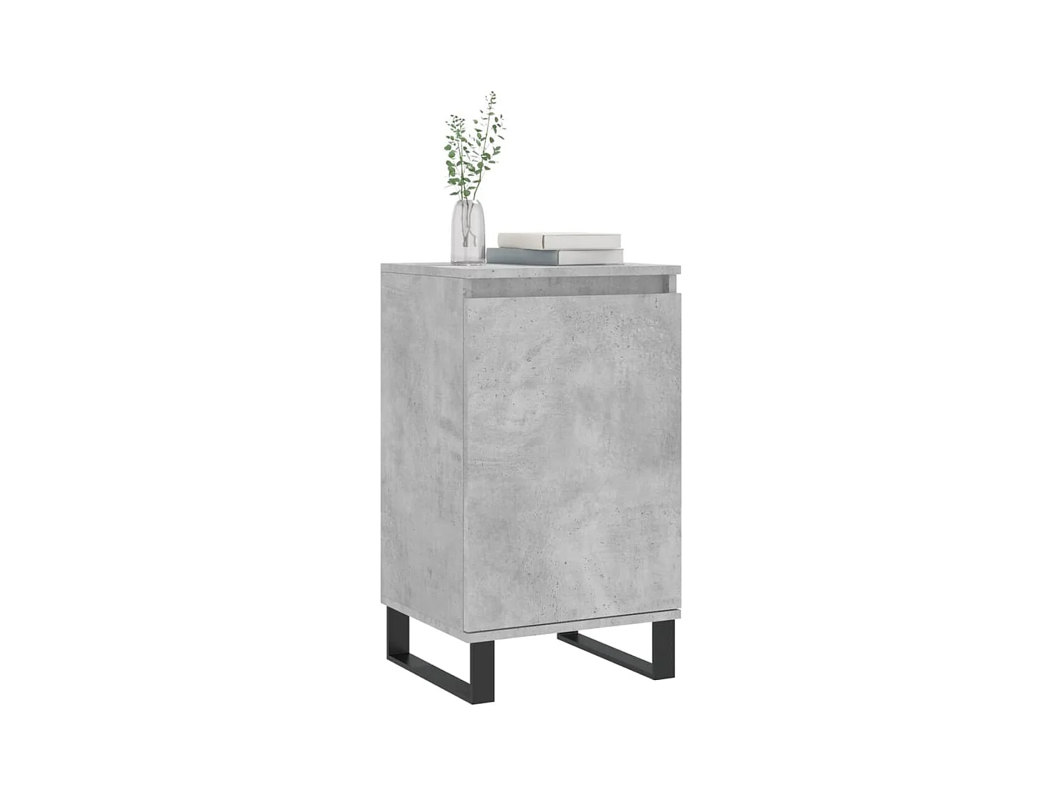 Buffets 2 pcs gris béton 40x35x70 bois d'ingénierie