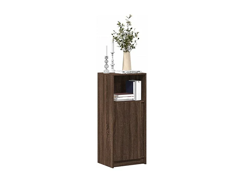 Buffet avec LED chêne marron 42,5x34x100 bois d'ingénierie