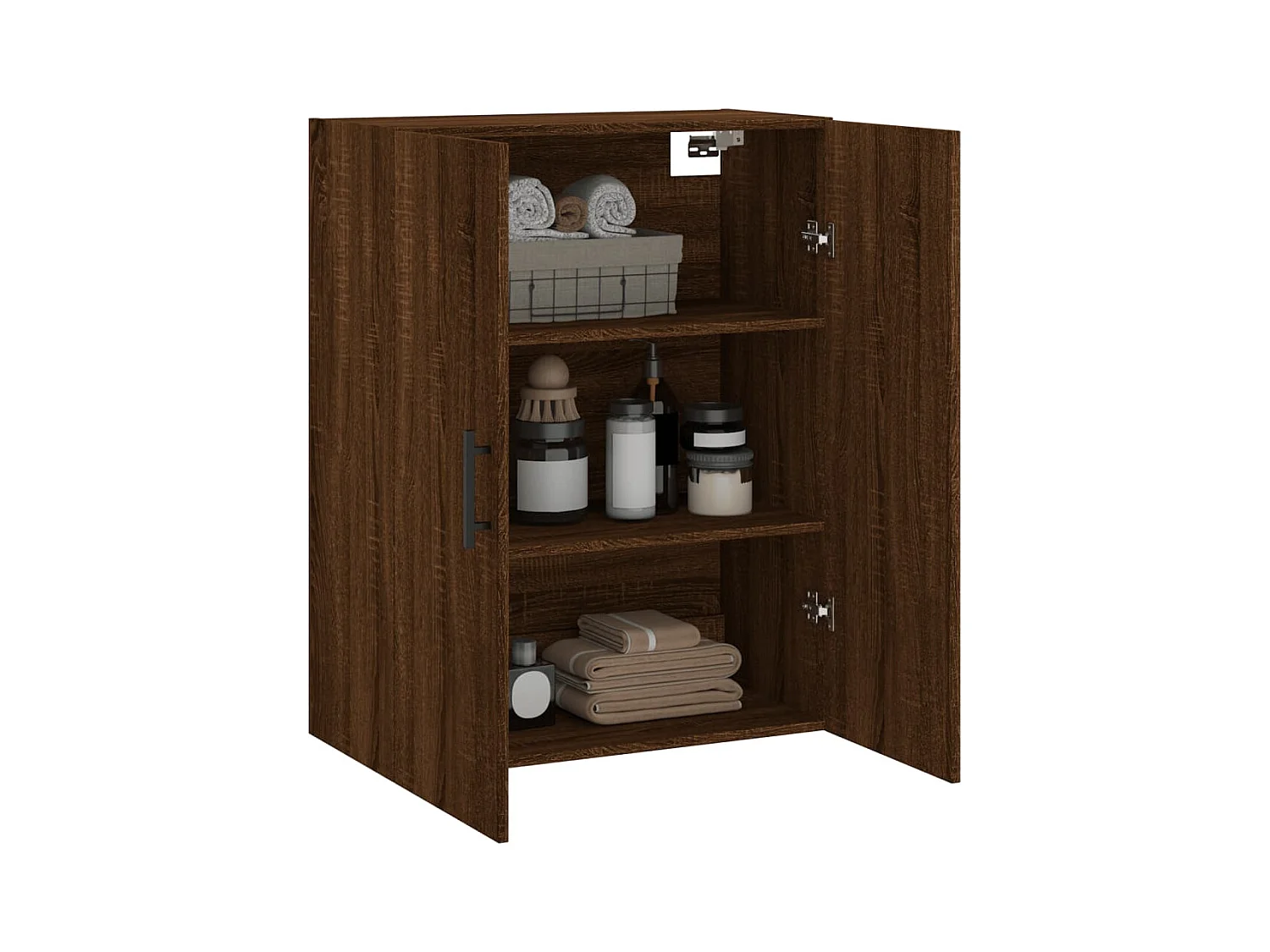 Armoire murale chêne marron 69,5x34x90