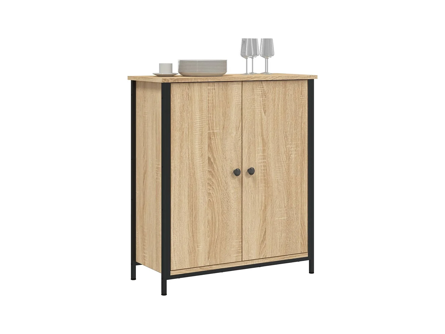 Buffet chêne sonoma 70x30x80 bois d'ingénierie