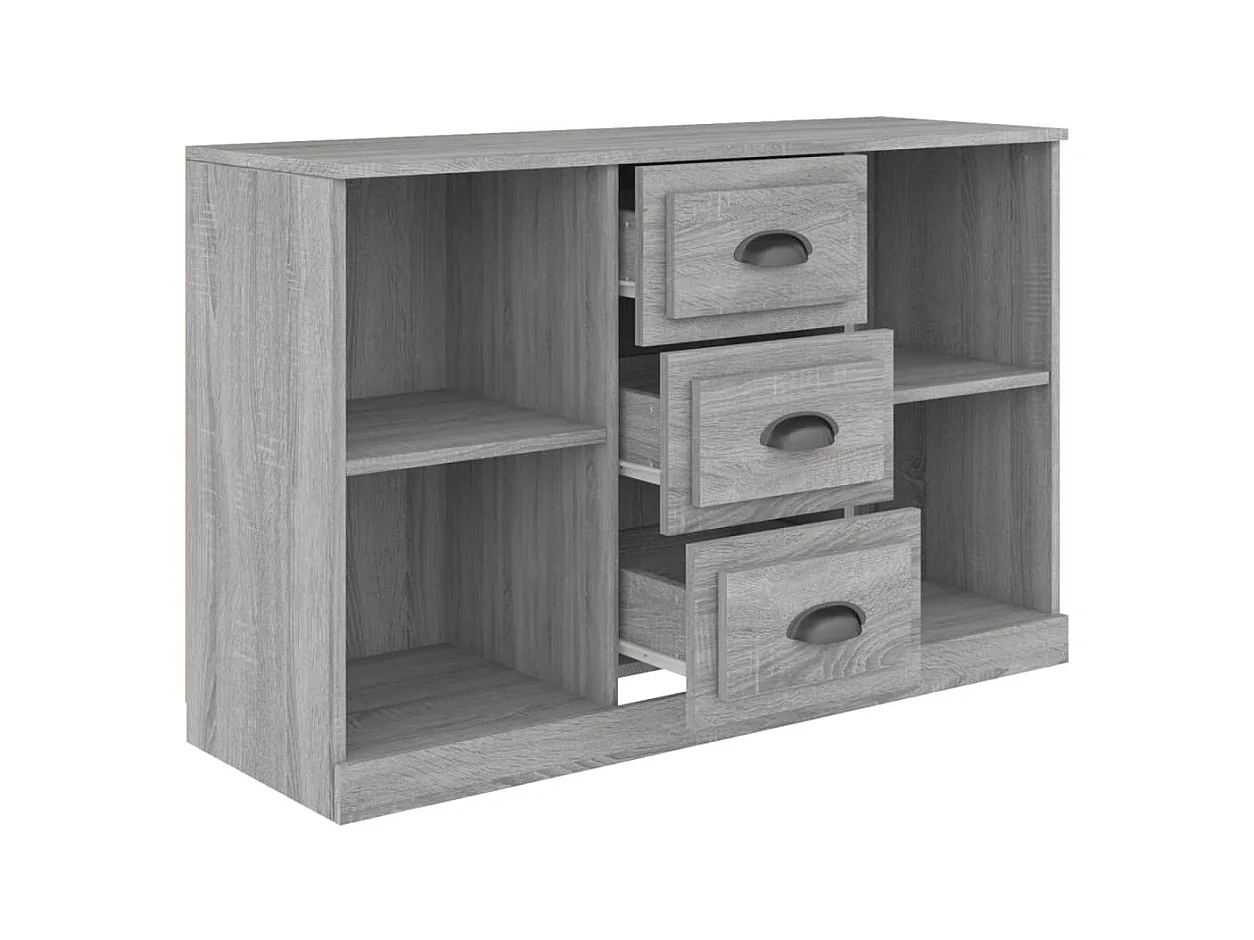 Buffet sonoma gris 104,5x35,5x67,5 bois d'ingénierie