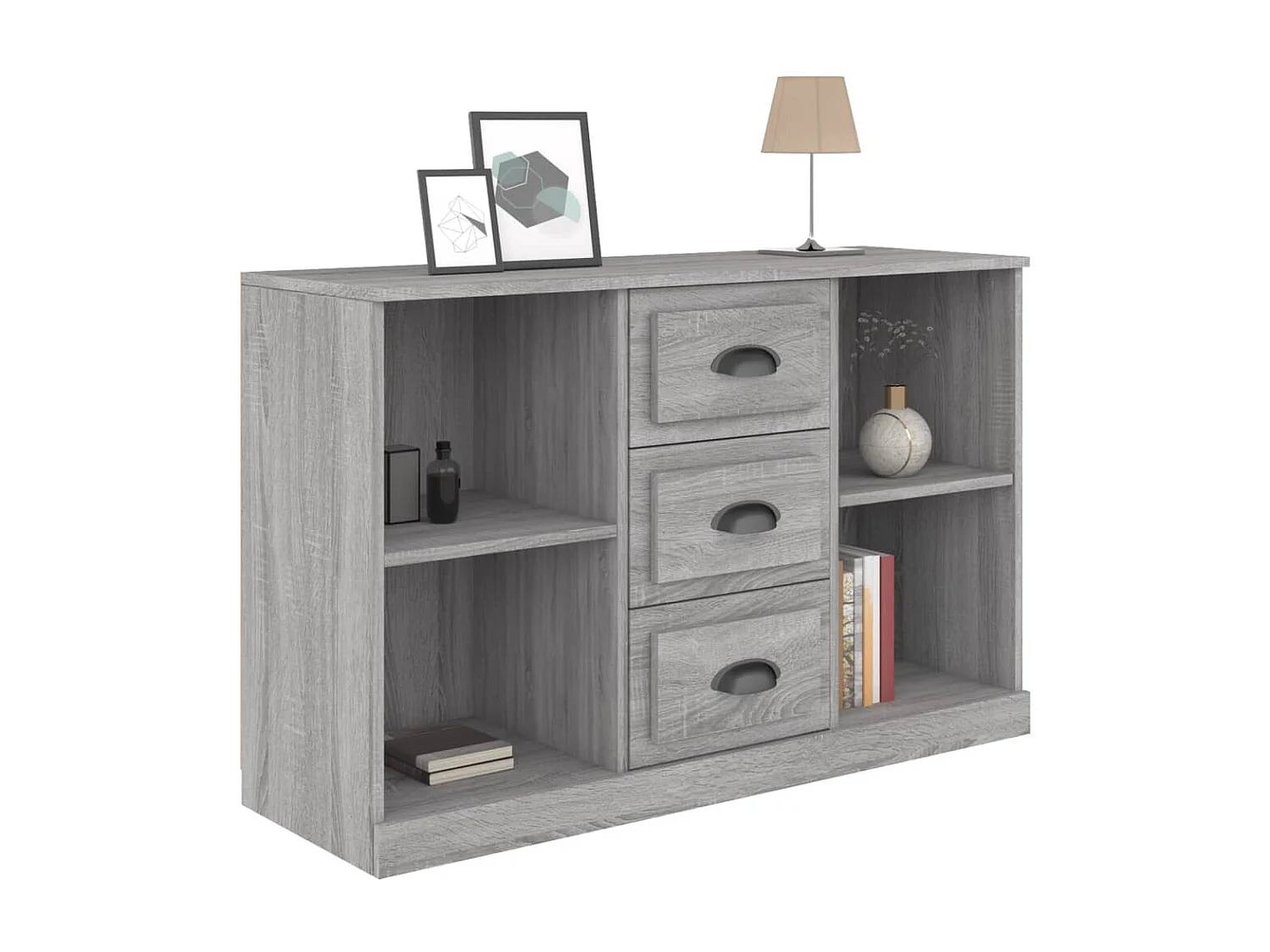 Buffet sonoma gris 104,5x35,5x67,5 bois d'ingénierie