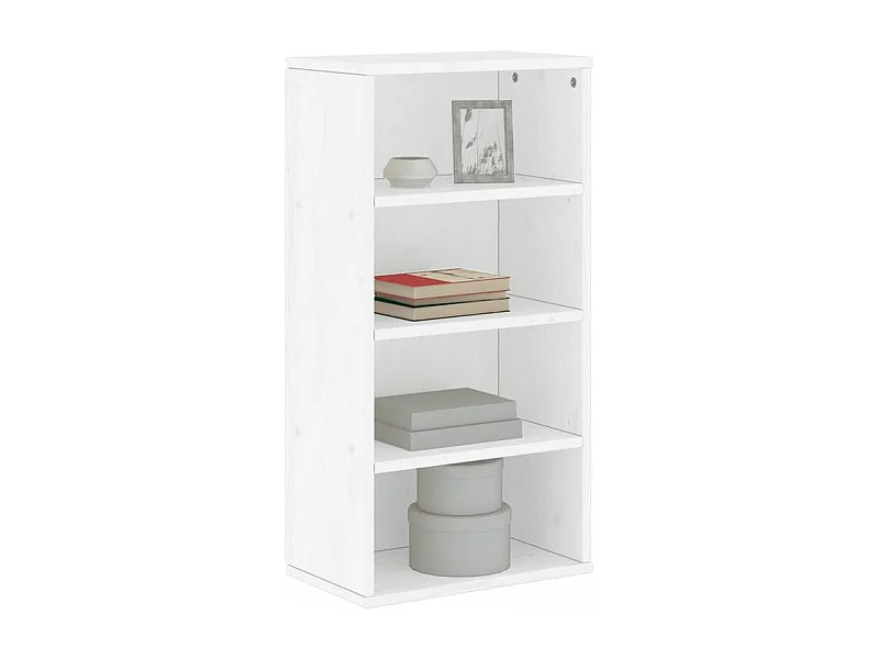 Armoire latérale ODDA blanc 40x24x79 bois massif pin