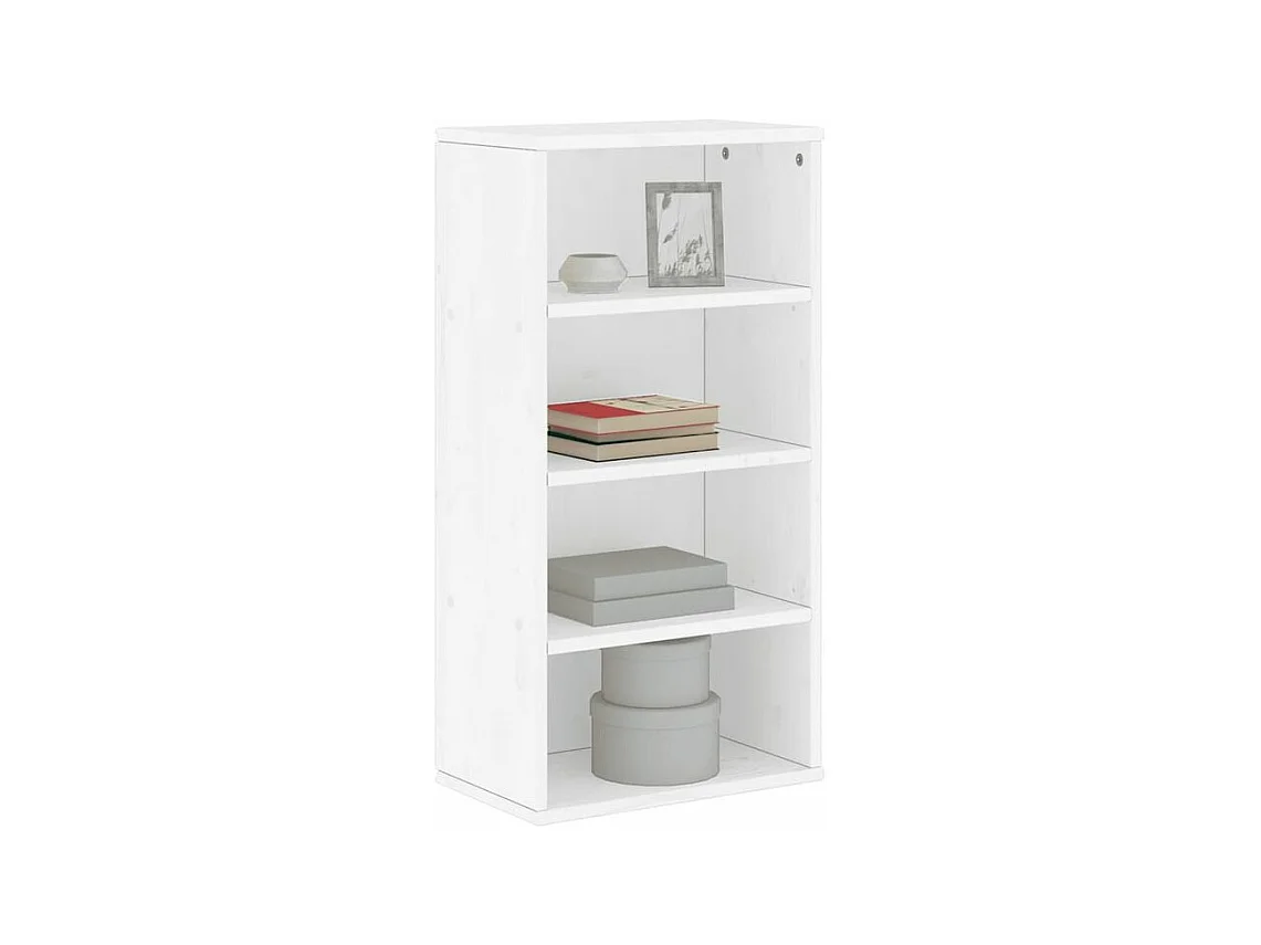 Armoire latérale ODDA blanc 40x24x79 bois massif pin