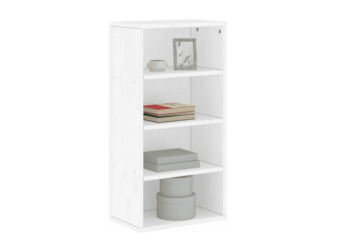 Armoire latérale ODDA blanc 40x24x79 bois massif pin