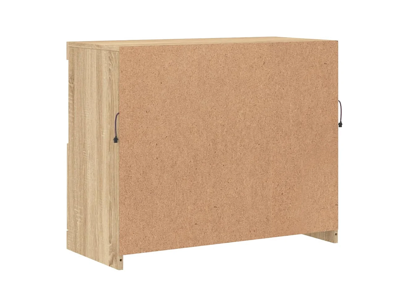 Buffet avec lumières LED chêne sonoma 81x37x67