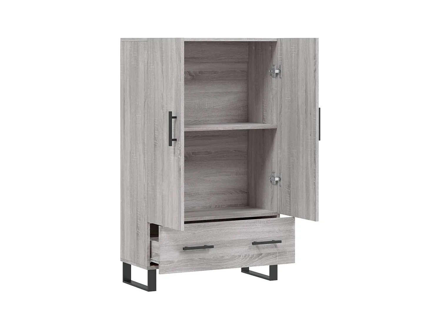 Buffet haut sonoma gris 69,5x31x115 bois d'ingénierie