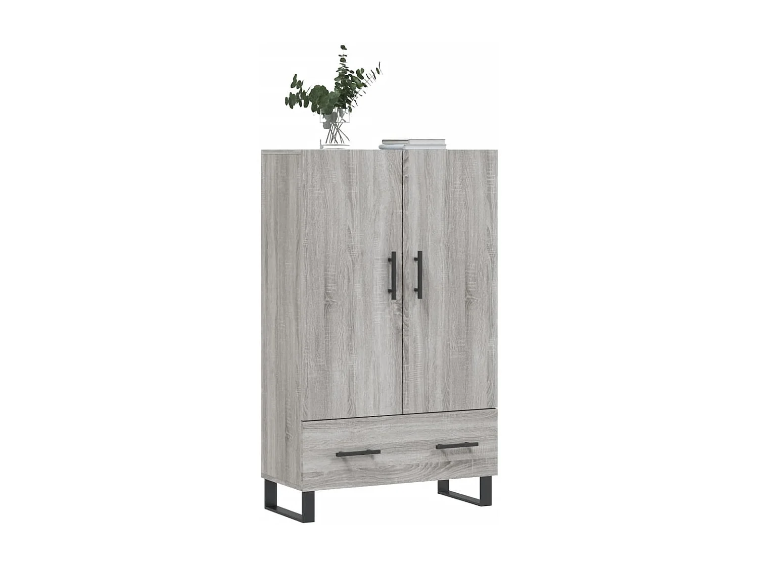 Buffet haut sonoma gris 69,5x31x115 bois d'ingénierie