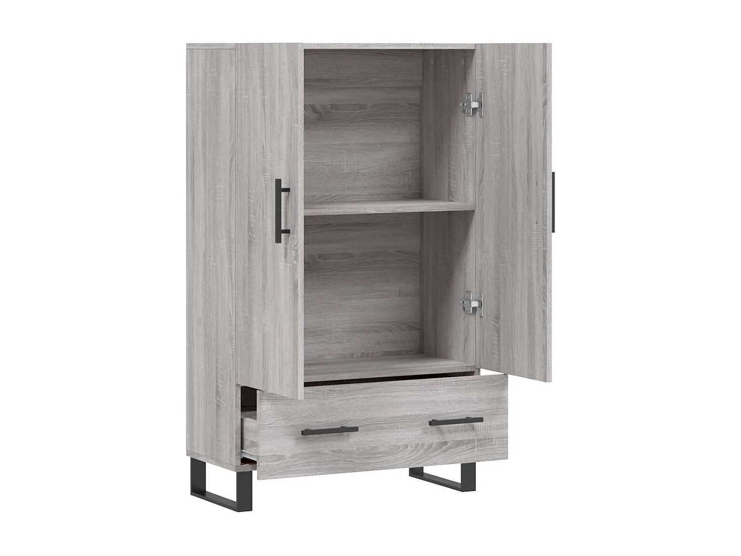 Buffet haut sonoma gris 69,5x31x115 bois d'ingénierie
