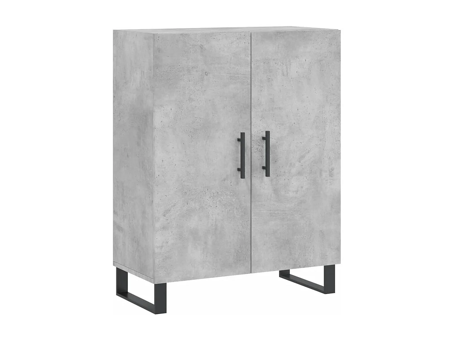 Buffet haut Gris béton 69,5x34x180 Bois d'ingénierie