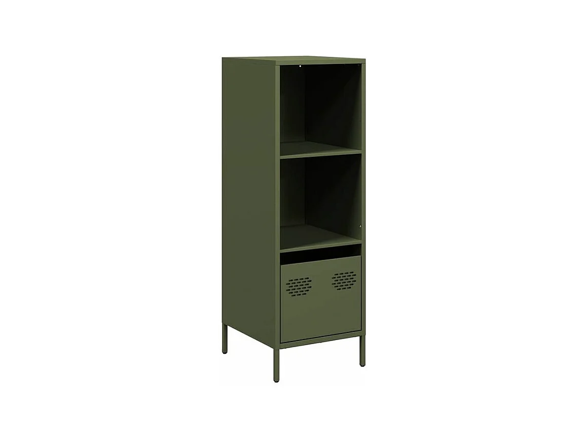 Buffet vert olive 35x39x103,5 acier
